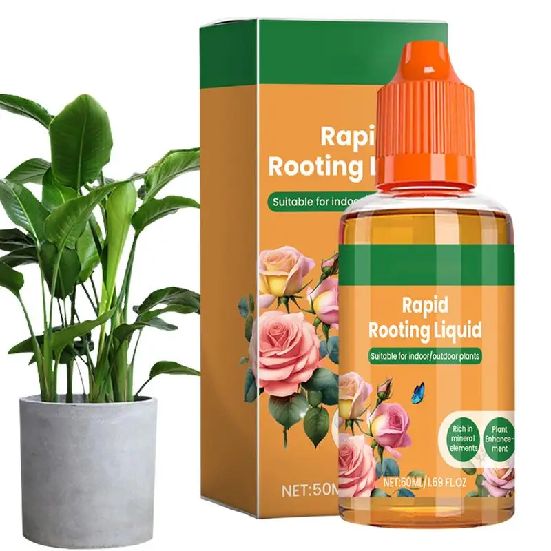 Liquid Plant Food 50ML Nutrient Fertilizer Rooting Liquid All-Purpose Concentrate Fertilizer Liquid Complete Plant & Turf