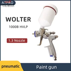 WOLTER 1000-111 Car Spray Gun Spray Paint  Pneumatic High Atomization Upper Oot Sheet Metal Silver 1.3Nozzle