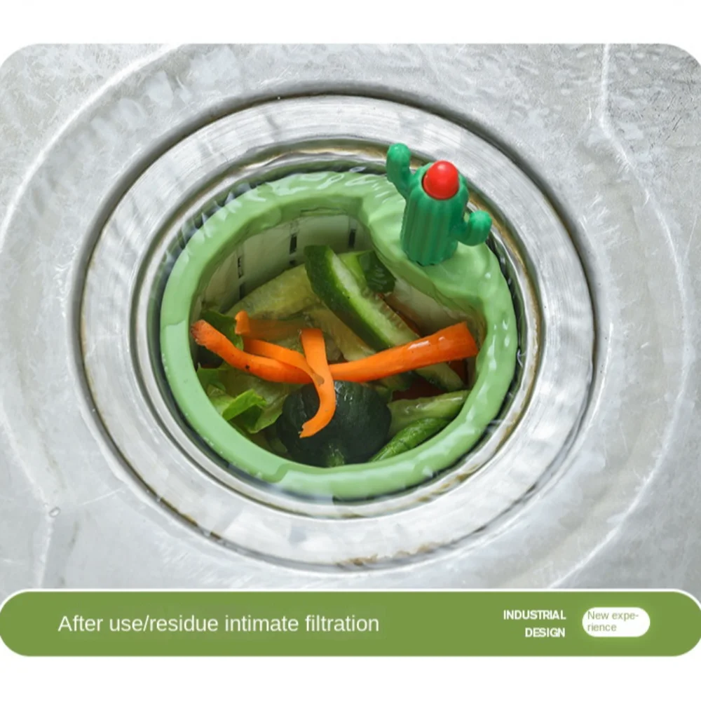 

Домашний фильтр для раковины PP Cactus: мелкоячеистый, дезодорирующий, от насекомых, мультяшный дизайн, для сбора пищевых отходов