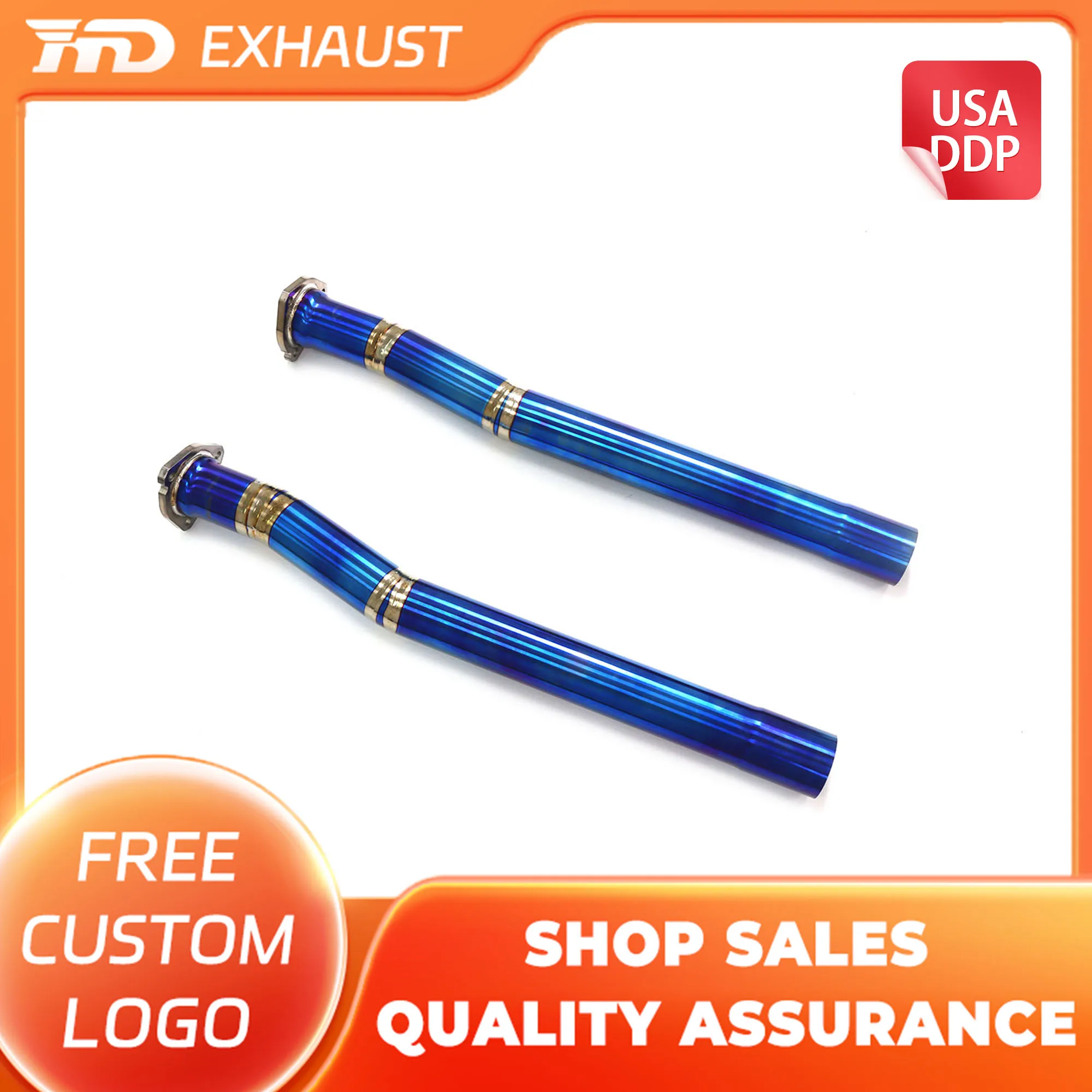 

HMD Hot Sale Exhaust System TItanium Front Tube for Audi TTRS 8S 2.5T Racing Pipe