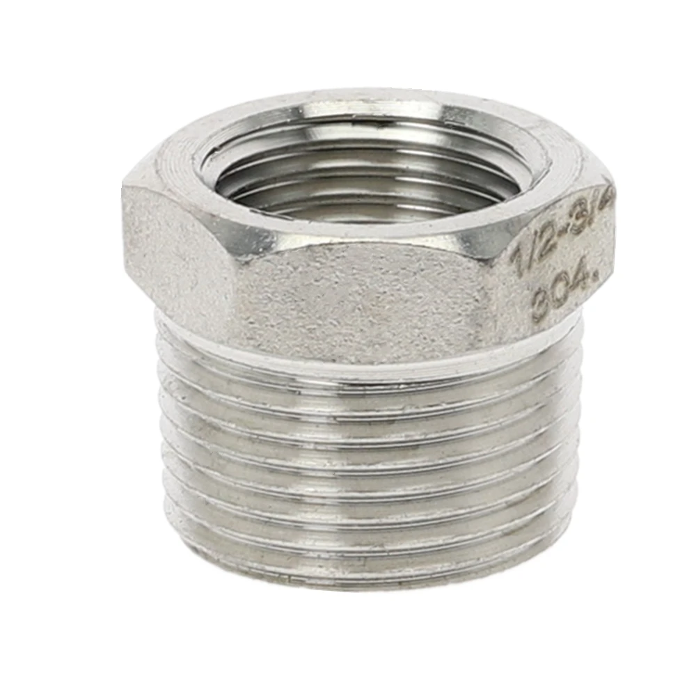 Tonifying Heart Reducer Bushing 1/8 1/4 3/8 1/2 BSP Male/Female Thread SS304 Stainless Steel Pipe Fittings For Water Gas Oil