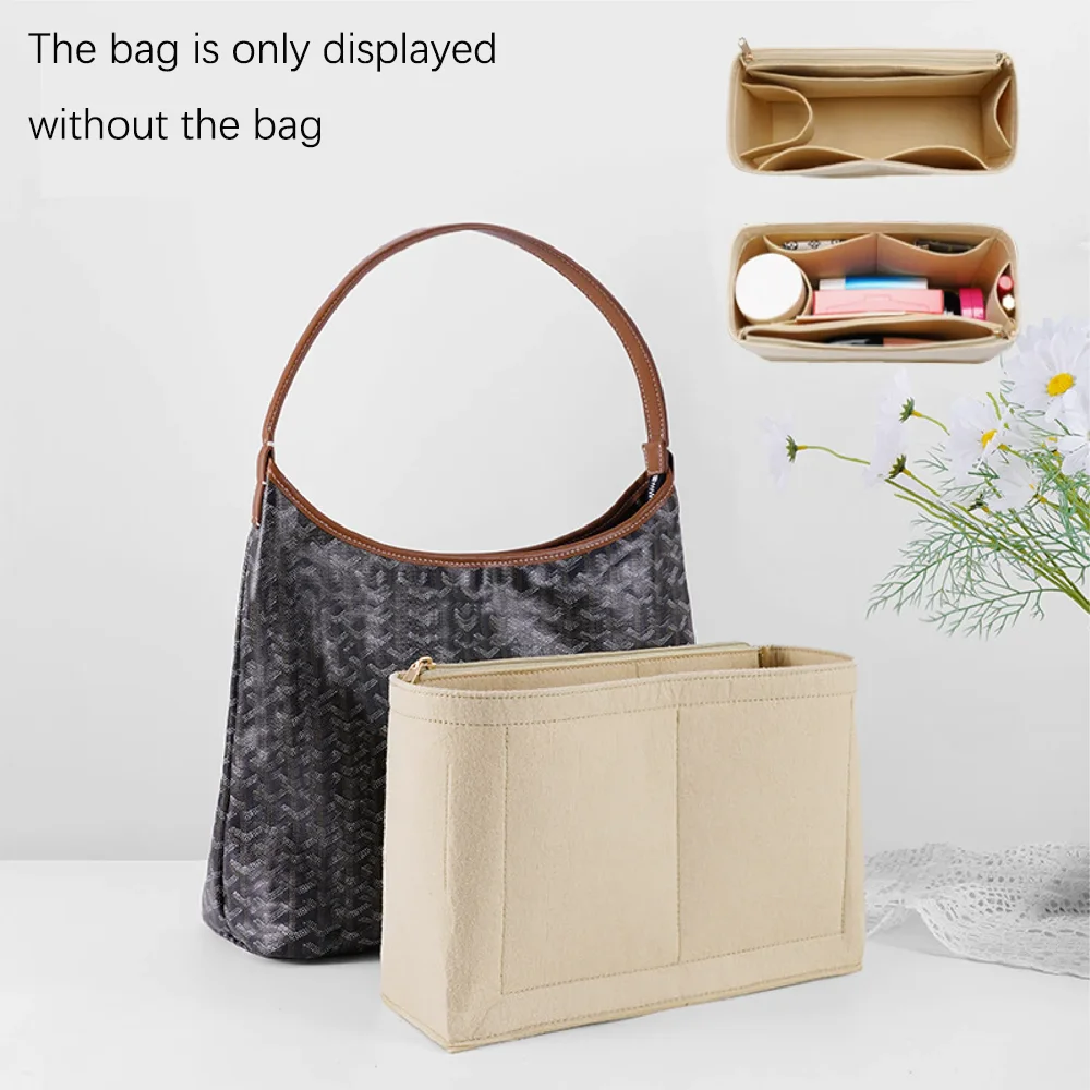 

Suitable For Goya Hobo Liner Anti-degeneration Cosmetic Storage Organisation Classification Inner Bag Bag Felt Bag Support