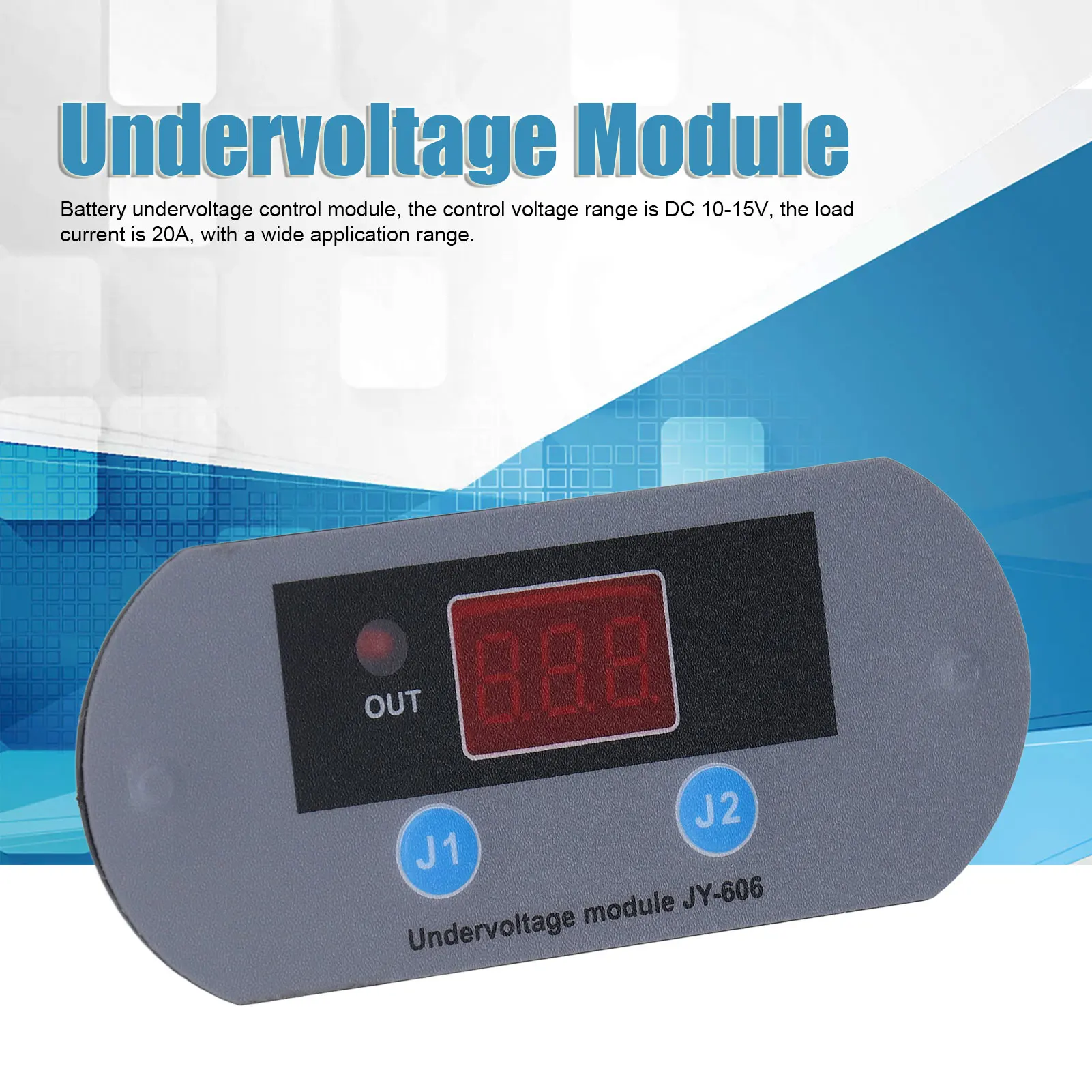 Under Voltage Controller Module Undervoltage Controller Module Over Discharge Protection Board Low Battery Power Off DC 10‑15V