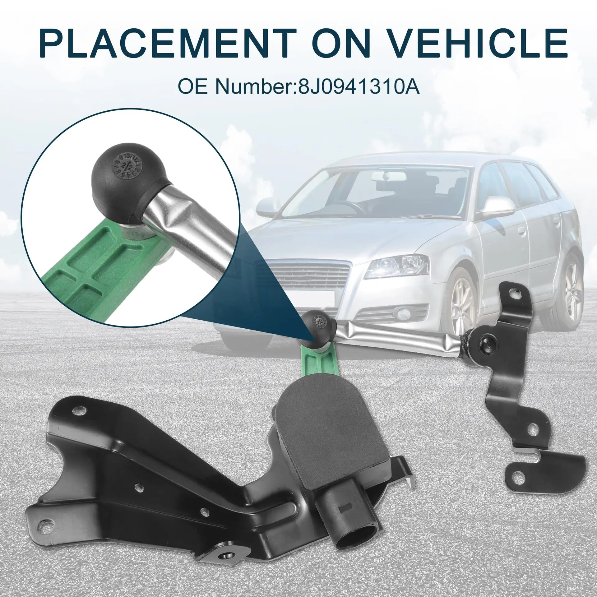 Ride height sensor 8J0941310A for Audi body height sensor, headlight level sensor