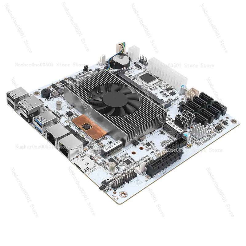 i7-10510U DDR4 ITX NAS Motherboard 8 Bay Dual 2.5G NIC Compatible for Synology fnOS Unraid view 3