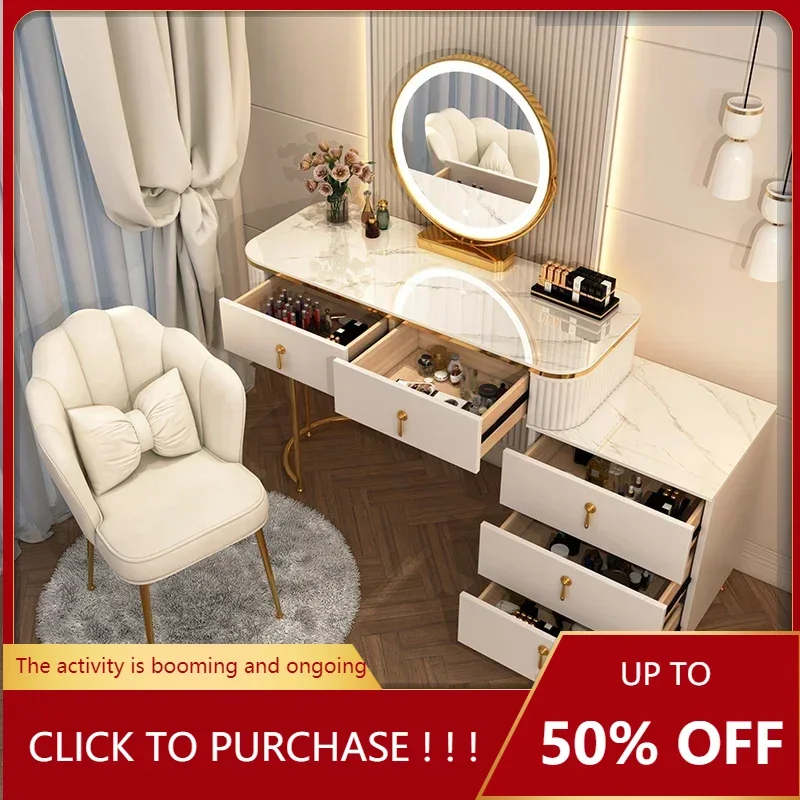 

Dressing Table Drawer Storage Beauty Nordic Style Girls Makeup Dressing Table Bedroom Luxury Tocador Maquillaje Furniture