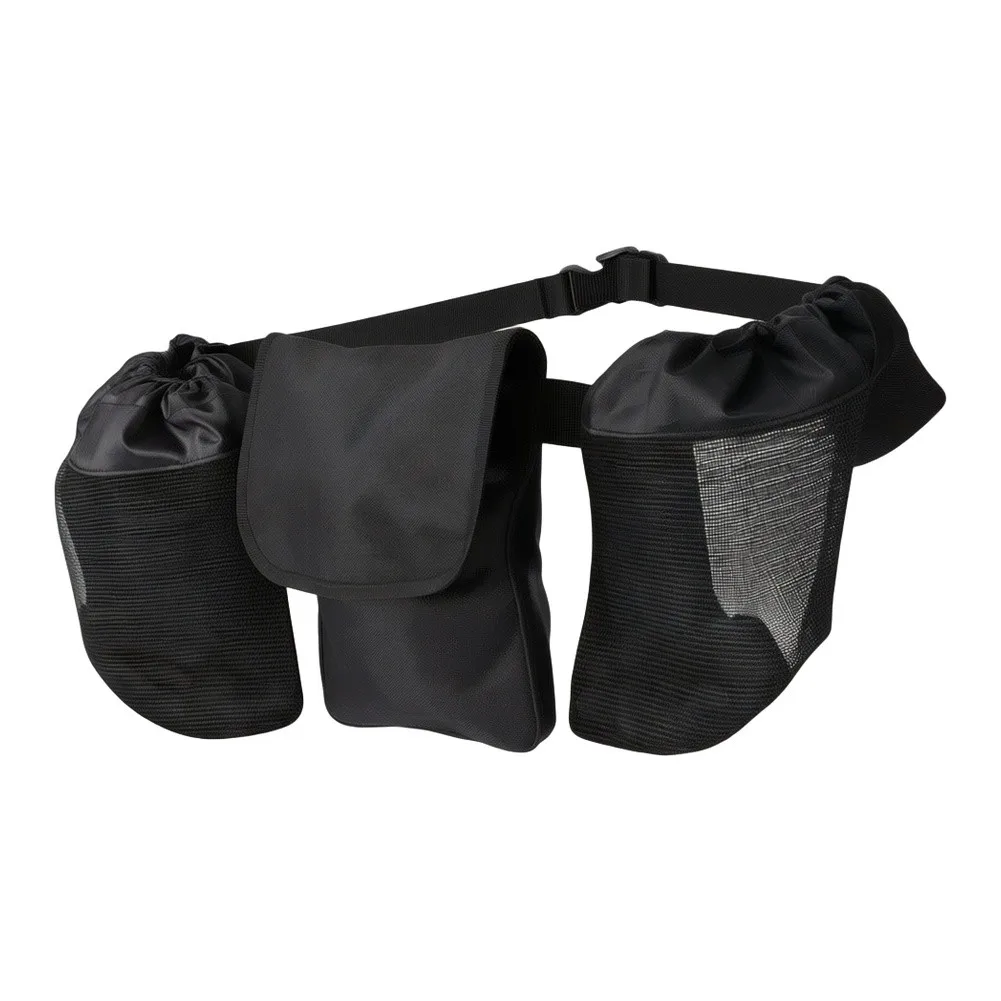 Adjustable Foraging Waist Bag for Outdoor Cooking Seasoning Organization Lightweight Polyester 30x25cm Hands-Free Carry Pouch