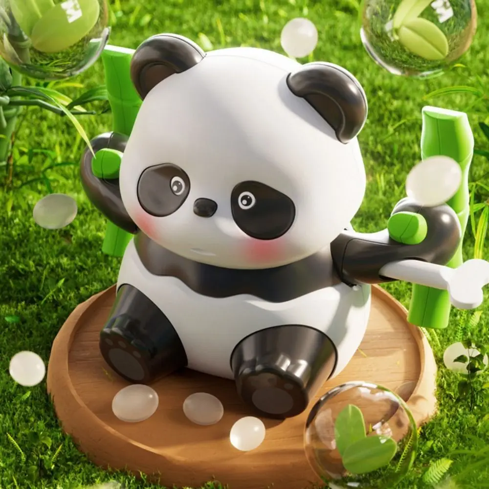 Swing ไปข้างหน้า Panda Clockwork ของเล่นเคลื่อนย้ายได้การ์ตูนอะนิเมะ Panda Wind-up ของเล่นน่ารัก Interactive Swing Walk Crawling ของเล่นของขวัญ