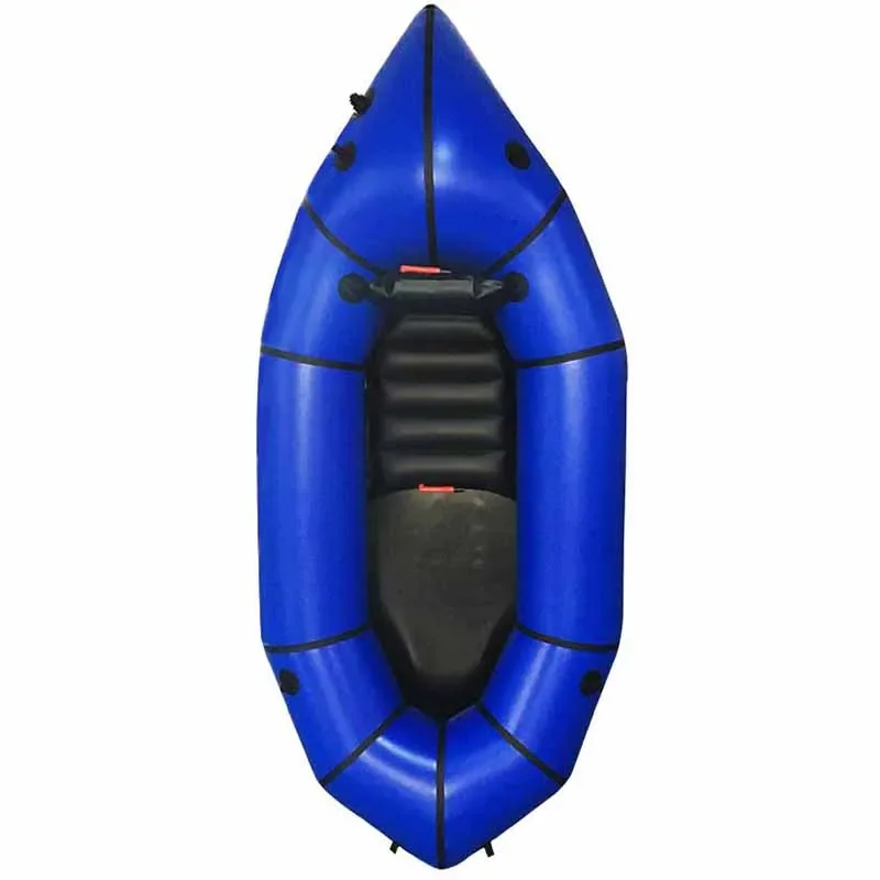 Factory Manufacture Inflatable Packraft Tpu Lightweight Rowing Boats Small Fishing Boat Kayak With Pedals