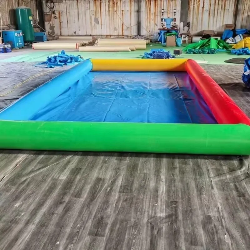 Single / Double Tube Inflatable Swimming Pool Outdoor Water Play Equipment Park Rental Large Blow up Pools for Kids and Adults