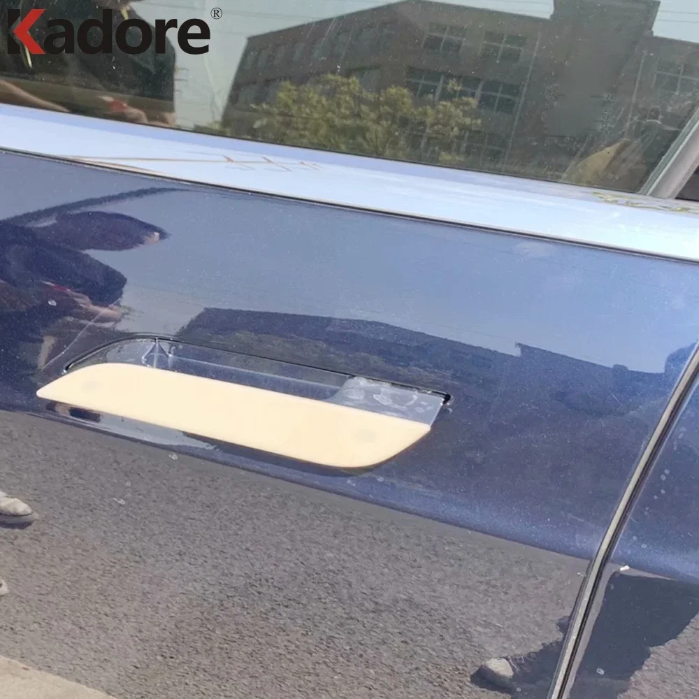 

Для Tesla Model S 2017 2018 2019 2020 дверная ручка из углеродного волокна, накладка на боковые ручки, молдинг, накладка, автомобильные аксессуары