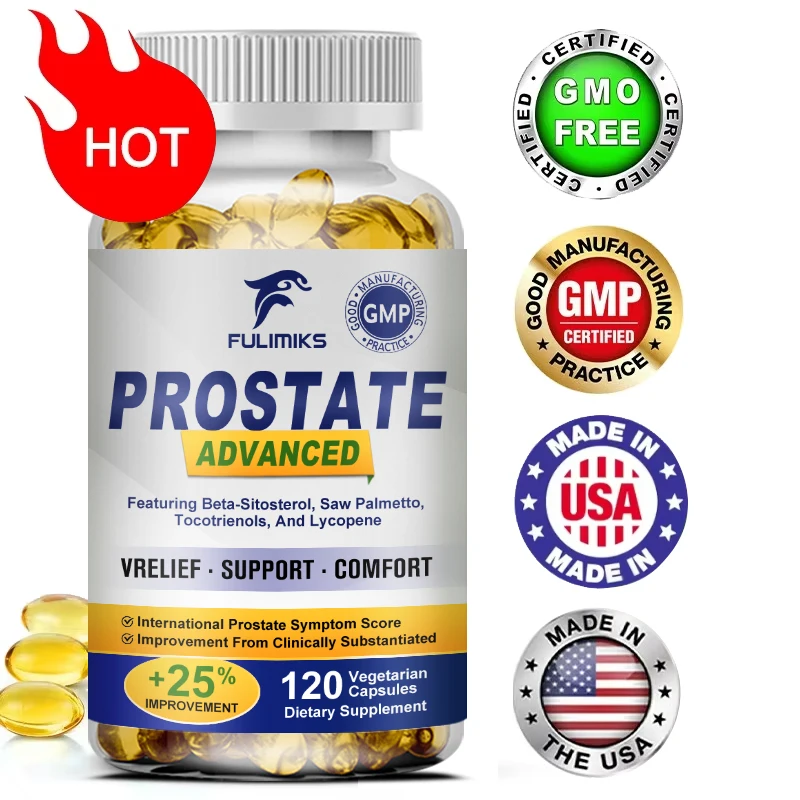 

Prostate Health Men's - with Saw Palmetto, Improve Performance, Relieve Bladder & Urination Problems, Reduce Toilet Trips