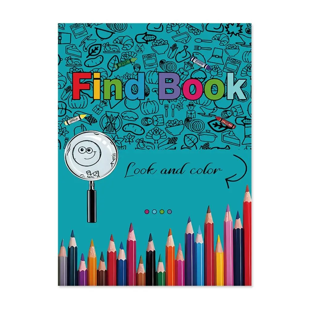 Livro profissional de aparência e cor, enchimento de cores, papel grosso, livro para colorir, papelaria, desenho, livro de atividades para colorir