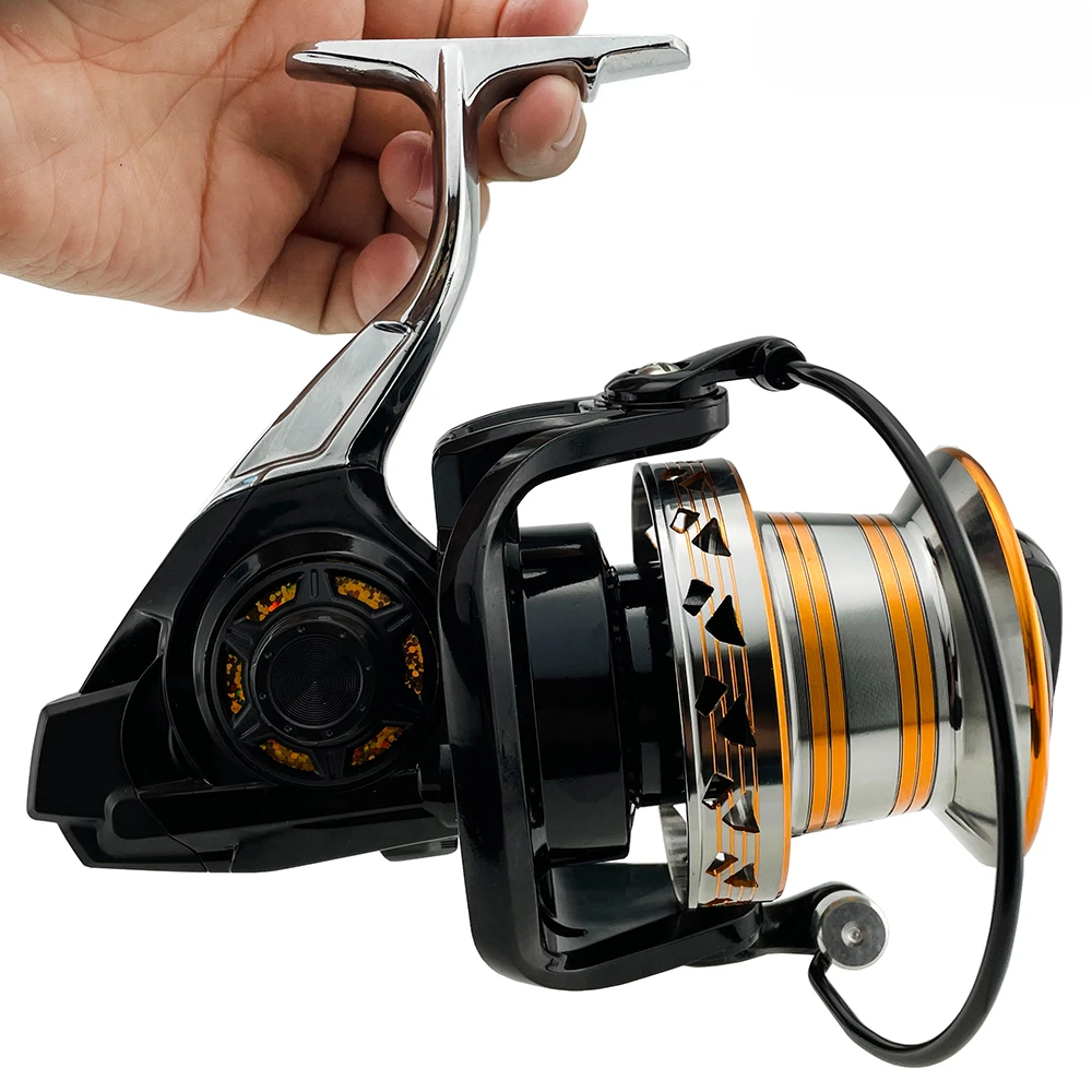 Big Spinning Fishing Reel 9000 10000 12000 Strong Drag 30KG 4.0:1 Long Casting Sea Reel Saltwater Freshwater Fish Pesca