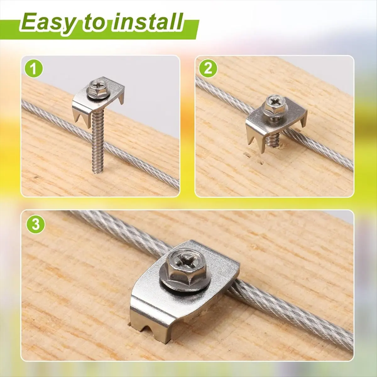 【Limited Offer】Fence Staples, Fence Nails for Softwood, Reusable Wire Fence Staples Screws for Mesh and Woven Fencing, Wire Fixe