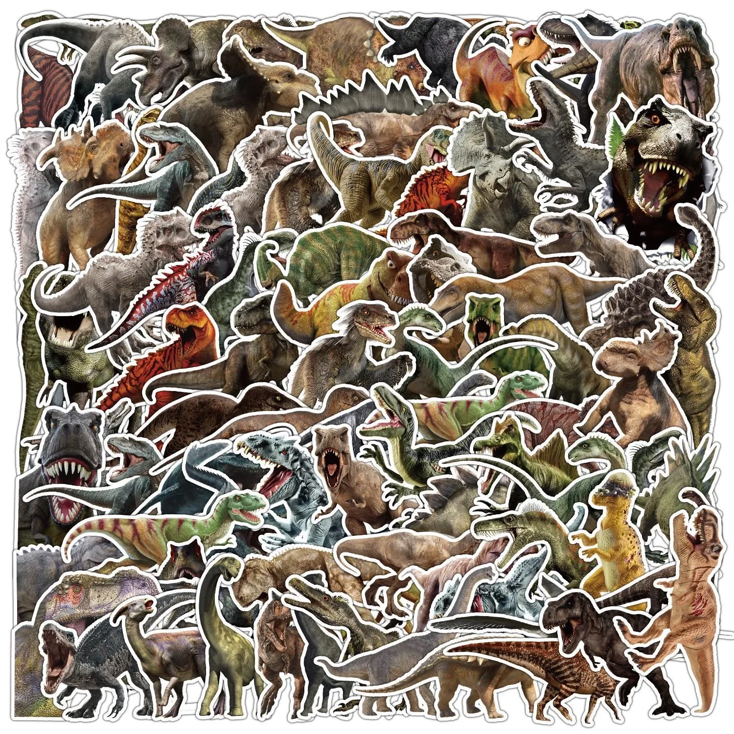 AliExpress NONE 50/100PCS Cool Jurassic Park Dinosaur Stickers Funny Animal Decals DIY Skateboard Laptop Phone Notebook Bike Waterproof Sticker