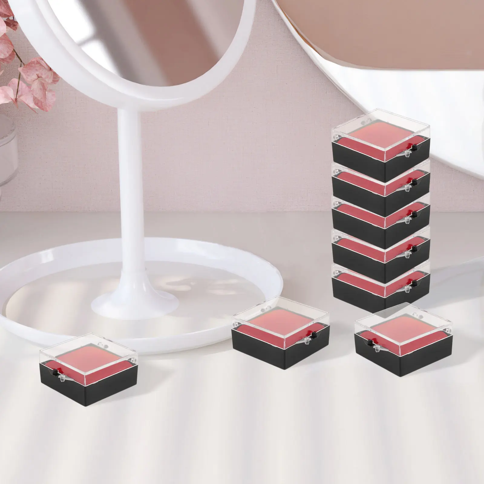 

10Pcs Transparent Jewelry Display Box Square Clear Mini Organizer for Rings Pins Earrings Brooch Collection Storage Case