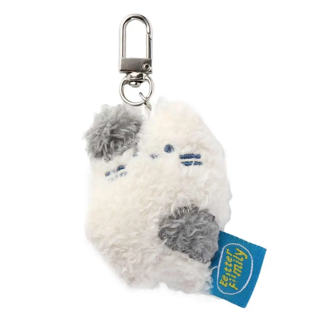 PP Cotton Butter Rabbit Cut Keychain Soft Cartoon Butter Cookie Keyring Cartoon Funny Butter Family Keychain