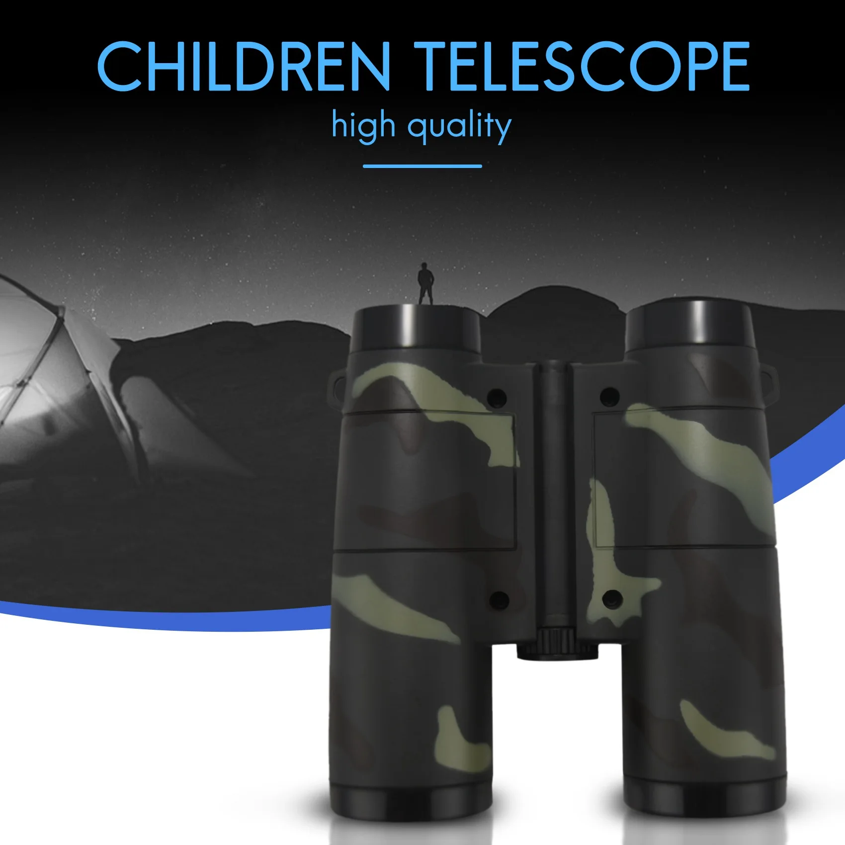 SODIAL(R) 4X 31mm Lens Camouflage Pattern Binocular Telescope For Child + Neck Strap