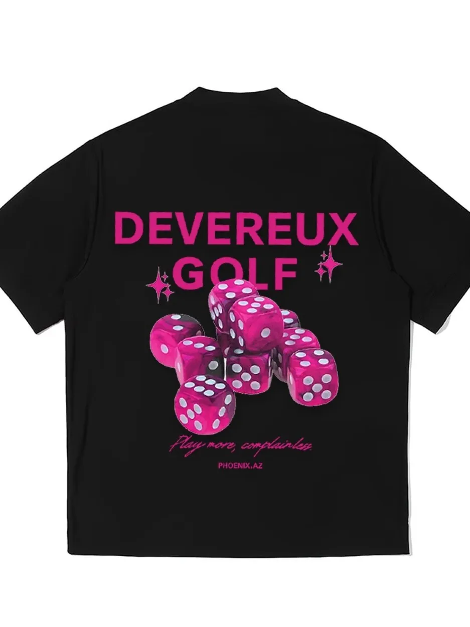 新しいデベロックスメンズゴルフウェア半袖-tシャツ速乾性通気性スポーツカジュアルトップゴルフスポーツウェア半袖