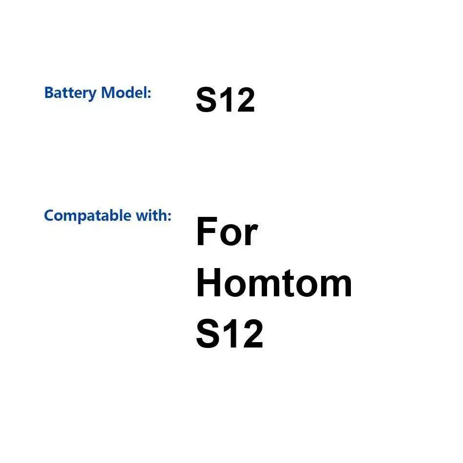 

Экологически чистый аккумулятор мобильного телефона 2750 мАч для Homtom S12