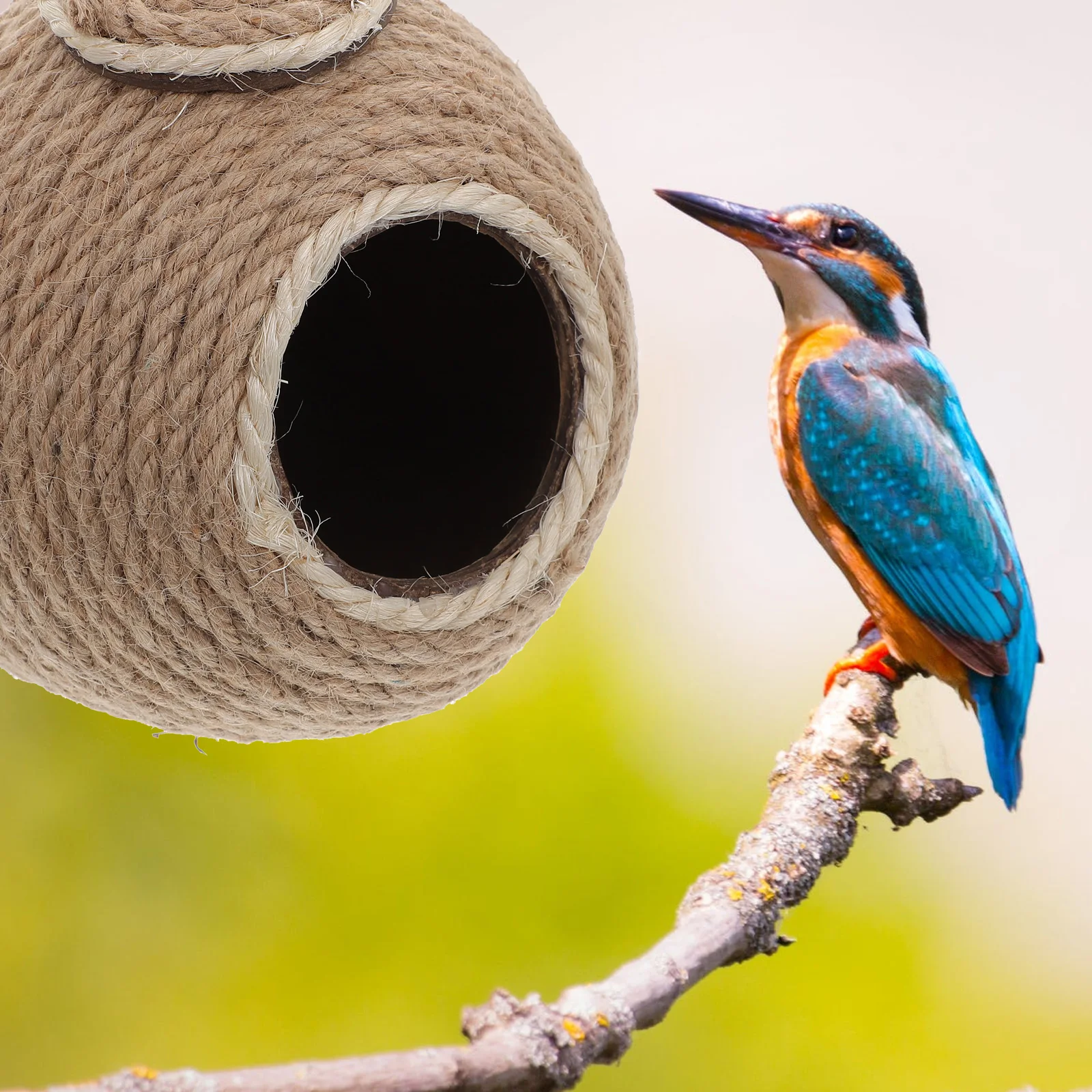 

Coconut Parrot Nest Wear Resistant Scratch Resistant Sturdy Stable Long Lasting Safe Comfortable Bird Sleeping Bed Home