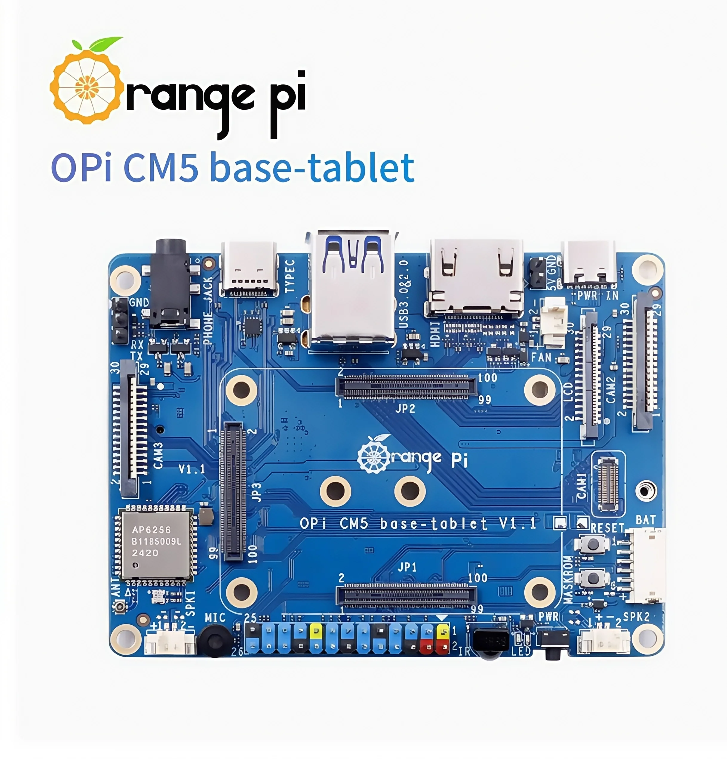 

Базовая плита Orange Pi CM5 с поддержкой основной плинтуса