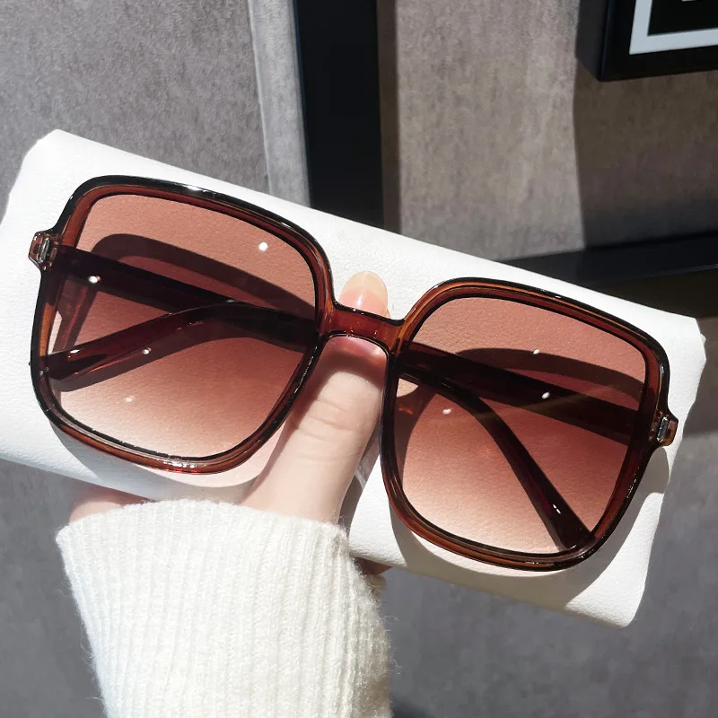 موضة جديدة الطيار النظارات الشمسية النساء جسر مزدوج المتضخم نظارات شمسية البيضاوي نظارات التصميم الكلاسيكي نظارات UV400 النظارات