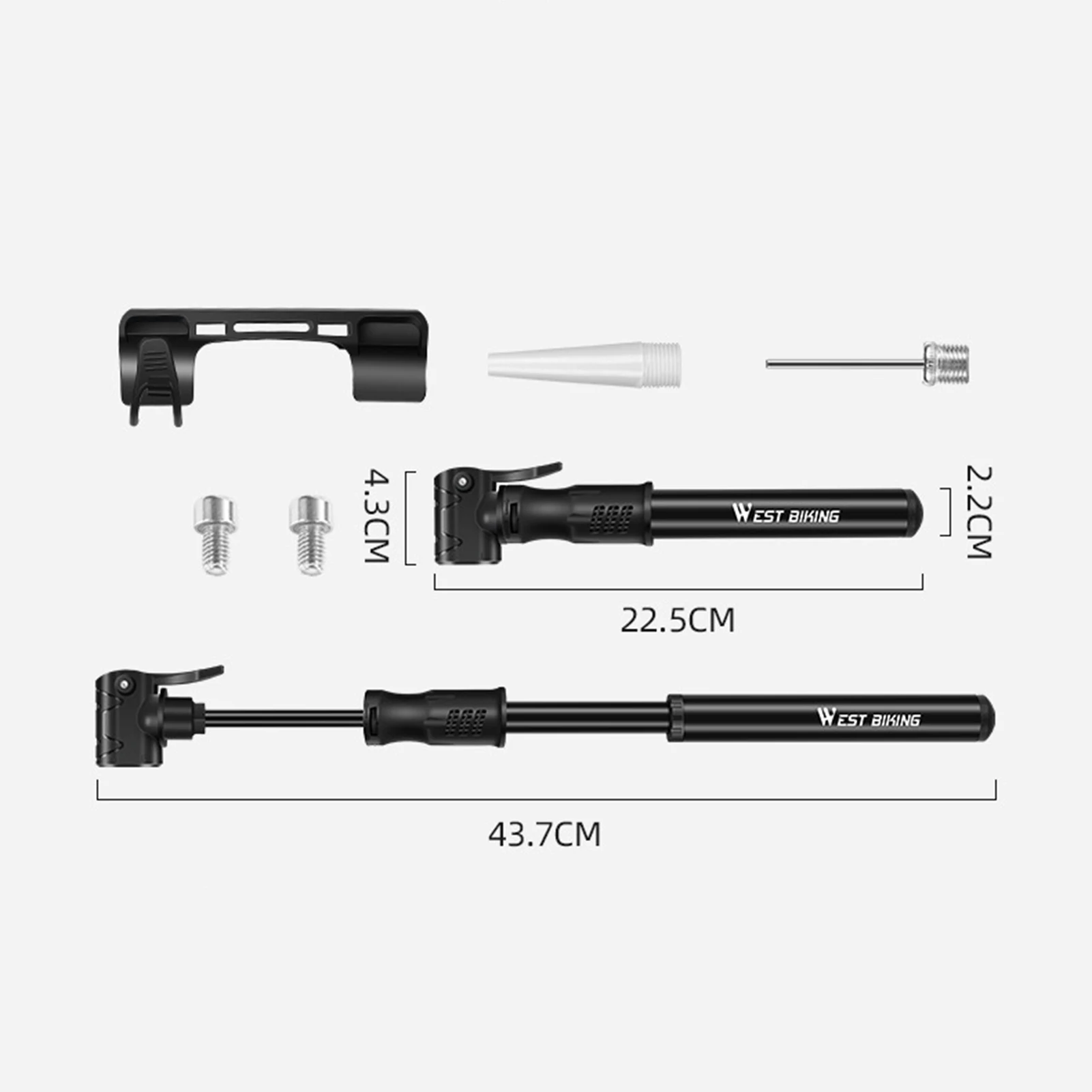 مضخة إطار الدراجة بتصميم عالمي أمريكي فرنسي عالي الضغط لألعاب السيارات الكهربائية على كرة الدراجة #2