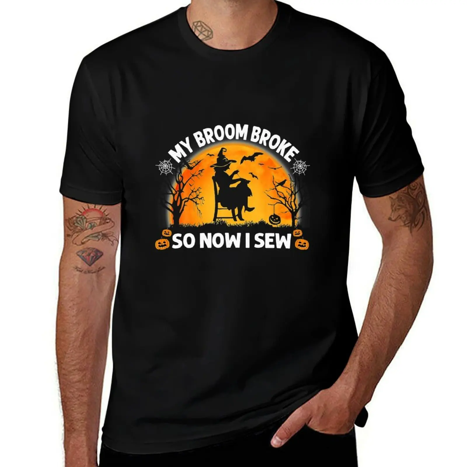 My Broom Broke So Now I Sew - Funny Sewing Quilting T-Shirt t shirt man luxury T-Shirt