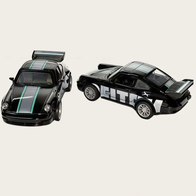 1/36 retro racing coupé alloy die-casting toy car, rewindable, with doors, collectible car model