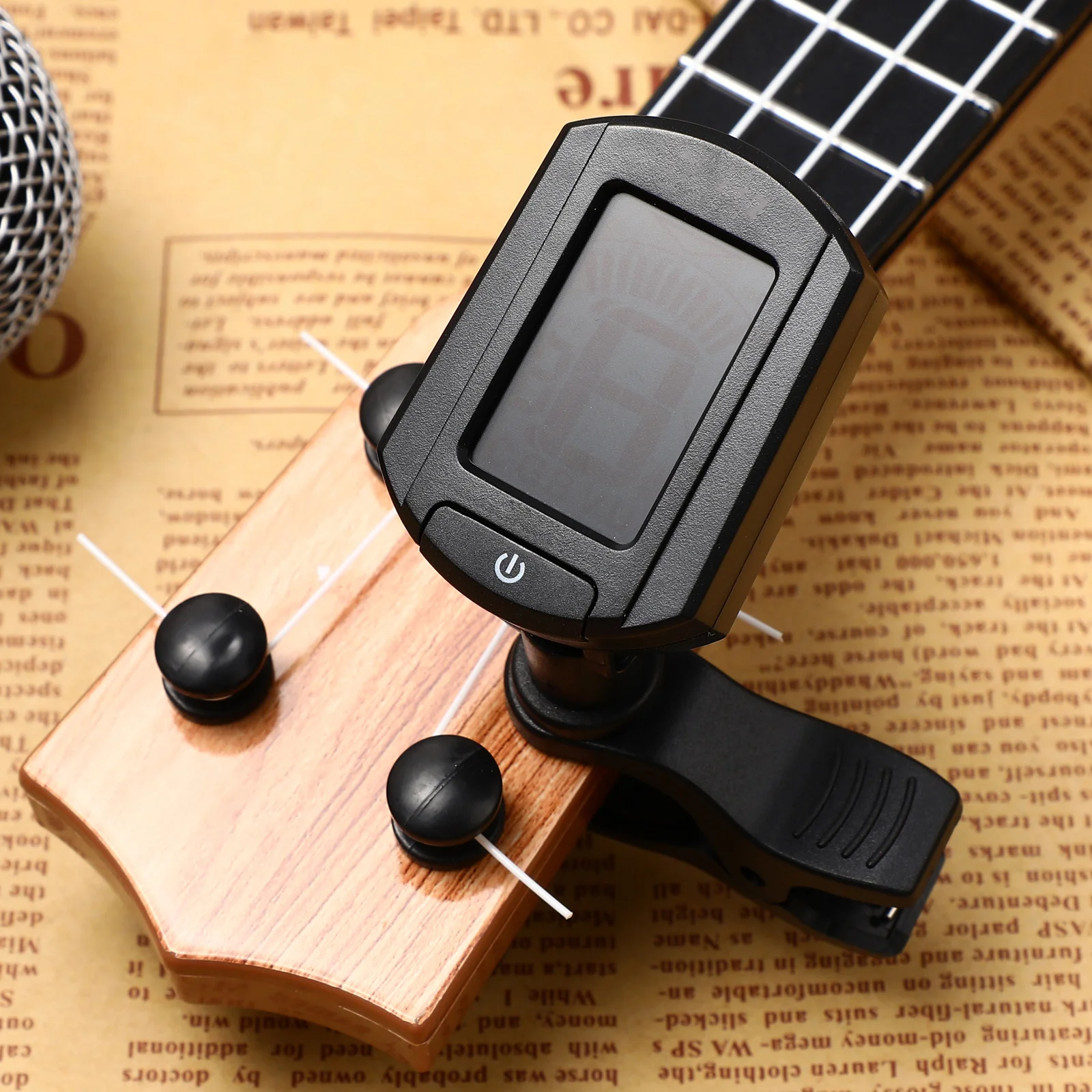 Eno Et-33 مشبك صغير على شاشة LCD رقمية جيتار باس كمان القيثارة موالف شاشة مشرقة دقيقة إيقاف تشغيل تلقائي #1