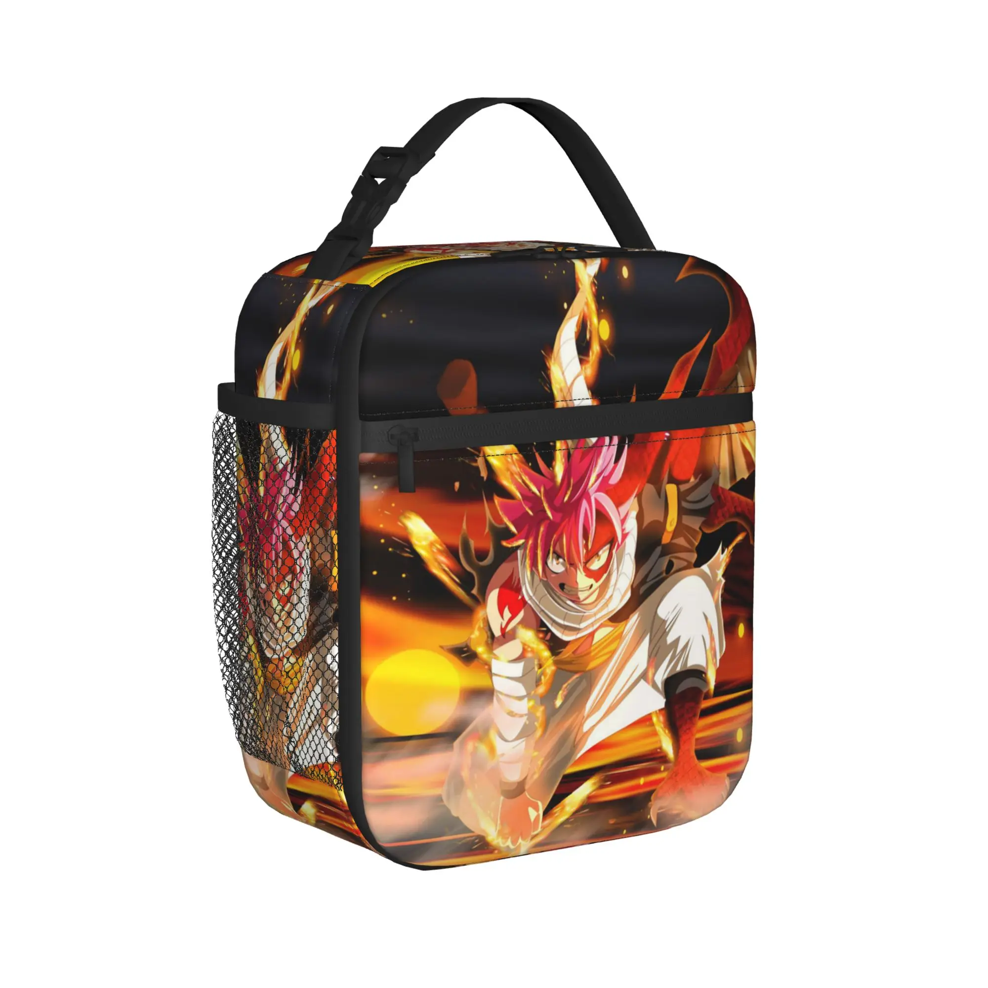 Fairys Tails Insulated Lunch Bags Cooler Bag Reusable,Meal Container Anime Leakproof Lunch Box Tote Bento Pouch
