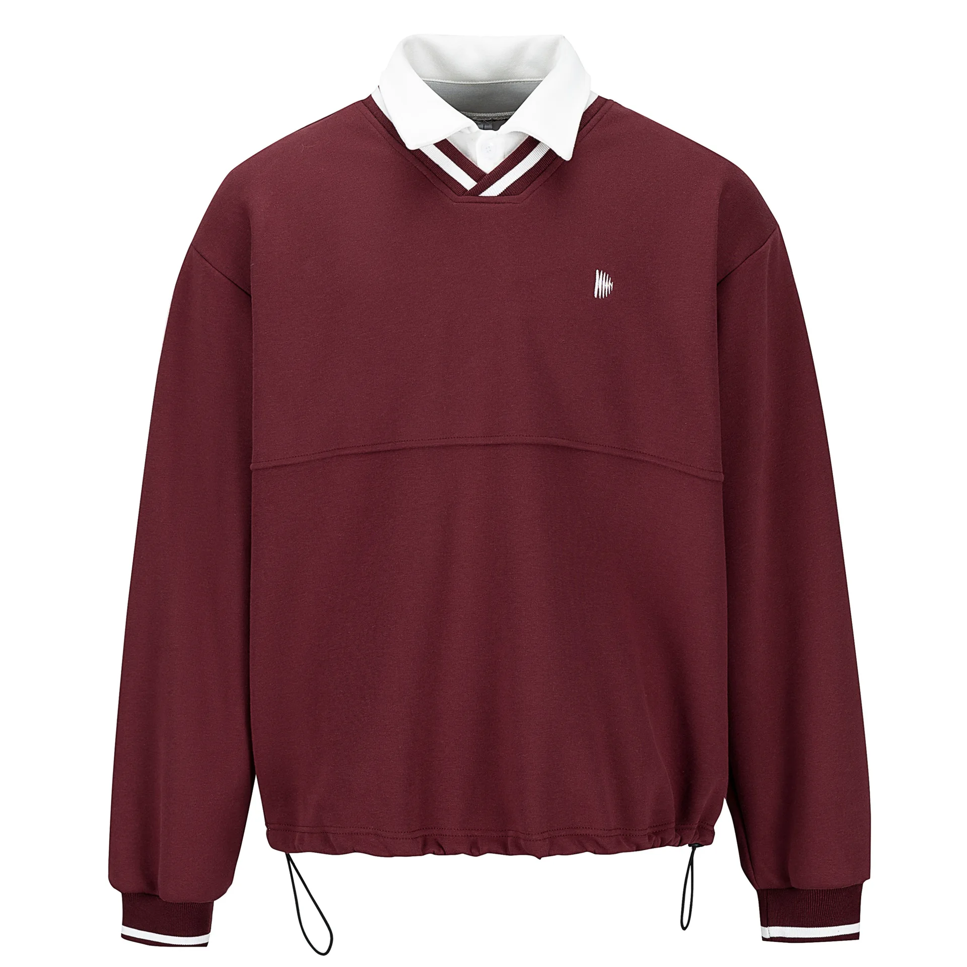 

Американский студенческий стиль, толстовка с воротником-поло для мужчин и женщин, свободные модные повседневные пуловеры с вышивкой, толстовки с капюшоном