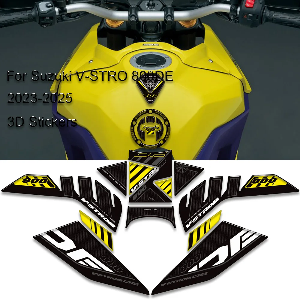 

Наколенники для Suzuki V-STROM VSTROM V STROM 800 DE 800DE Adventure ProtectorTank Pad Газ Топливо Мазут Наклейки 2023-2025