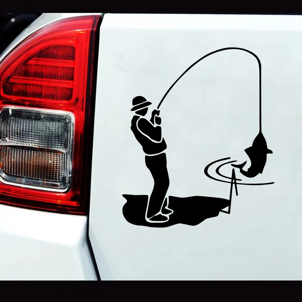 Lovely fishing Car Stickers Art Decals New Design Pattern