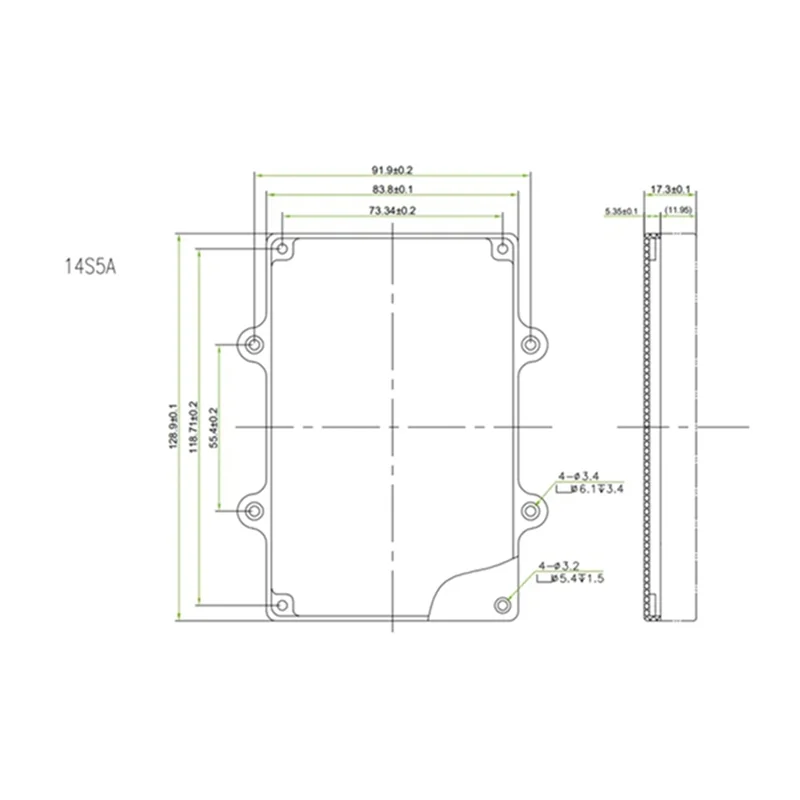 【Schlankes Design】 14S 5A Active Balancer 9-8S 5A Batterie-Balancer mit Gehäuse Lithium-Titanat-Batterie-Equalizer