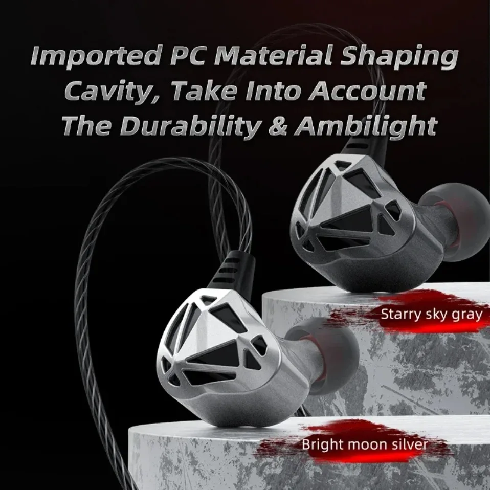 QKZ AK7 HiFi In-Ear-Kopfhörer mit Kupfer-Dynamiktreiber, Kabelgebundene Ohrhörer mit Bass-Stereo-Monitor und Mikrofon mit Geräuschunterdrückung