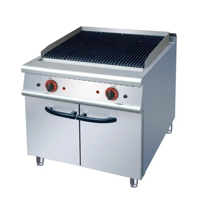 Electric oven Thickened commercial gas  Steak grill Vertical volcanic stone  with cabinet grill oysters