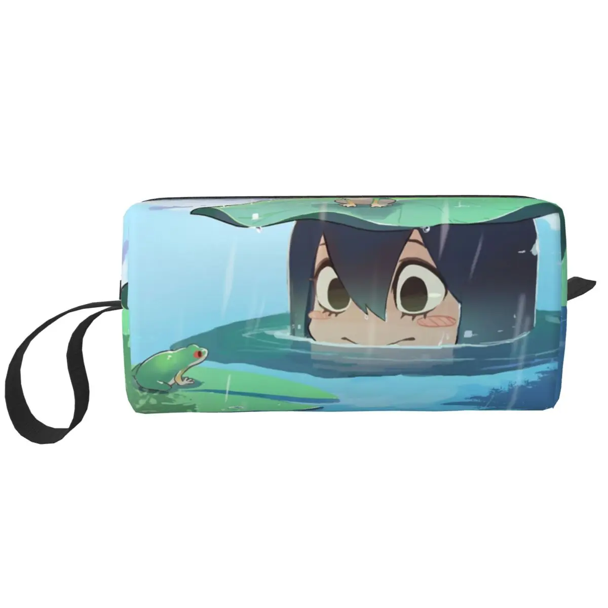 My H-Hero A-Academia Anime Large Makeup Bag Zipper Pouch Travel Cosmetic Bags Portable Toiletry Bag for Women