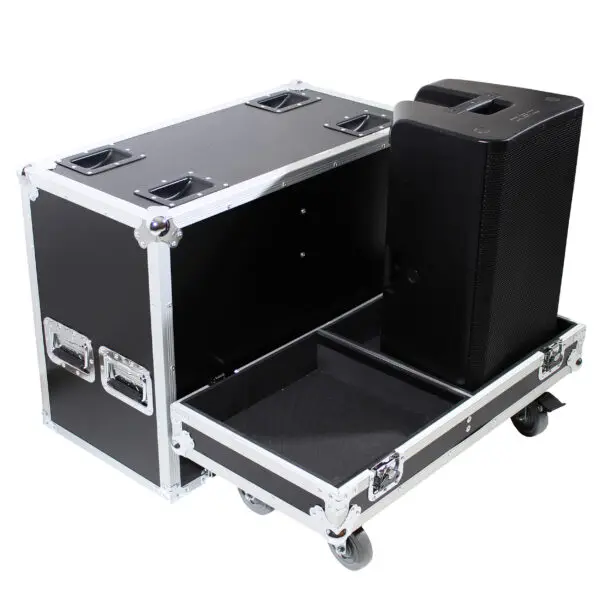 Customizable 15 Inch Dual ATA Style Aluminum Speaker Display Flight Case Shockproof Portable Storage