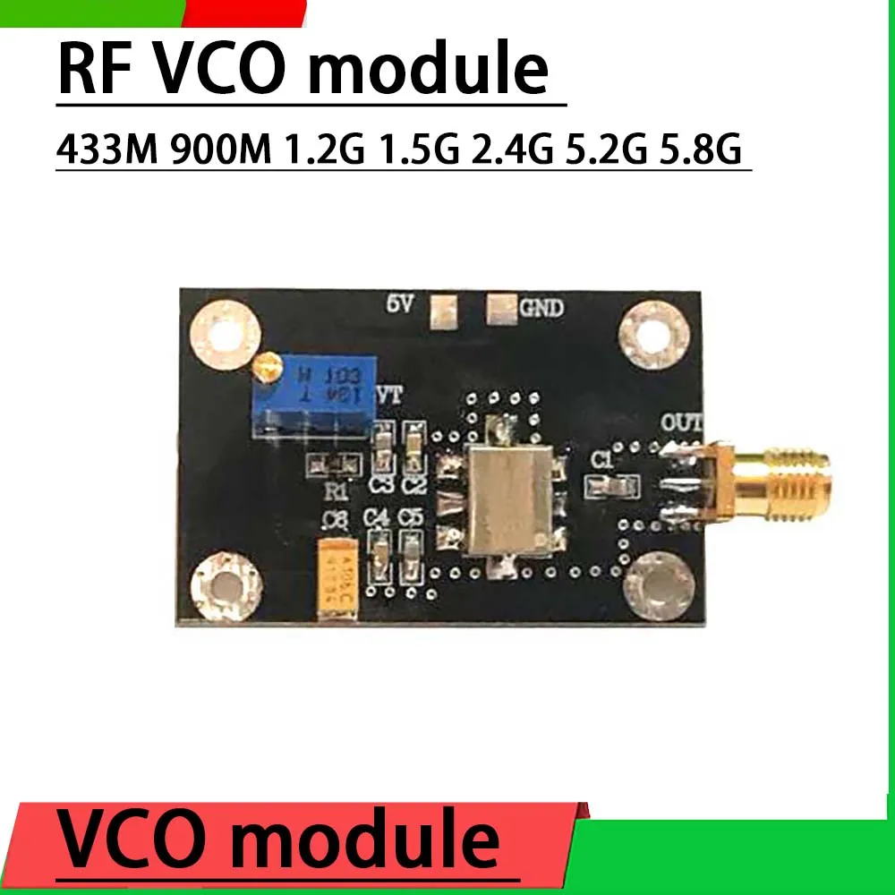Vco rf Tensão Controll Oscilador Módulo de Fonte de Sinal de Freqüência Rádio fm Presunto Vhf Sdr Gps Wifi Drone 433m 1.5g 2.4g 5.2g 5.8g