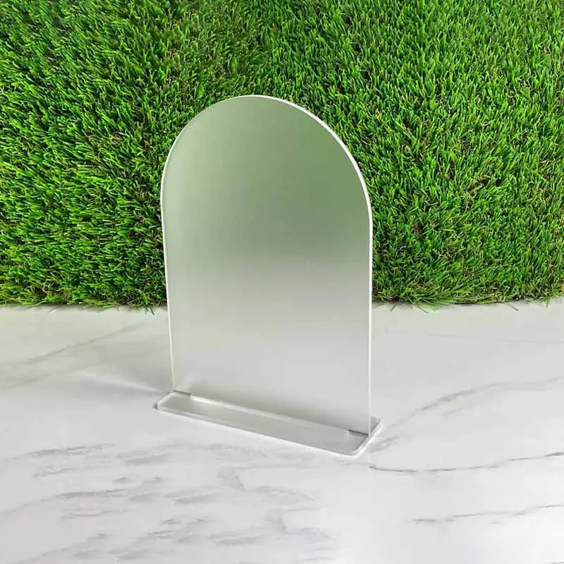 Frosted Arch Acrylic Sign with Stand DIY Blank Acrylic Sheet Table Numbers with Base Holder For Wedding Signs Events Party