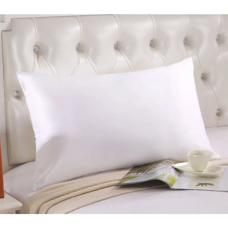 22 Momme 100% Mulberry Silk Pillowcase - Double Sided Solid Pure Silk Pillow Cover with Hidden Zipper - Grade 6A Luxury Bedding