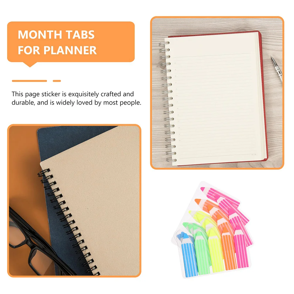 

1200Pcs Practical Highlight Page Strips Colored Sticky Tabs Reading Markers Book Accessories School Office Supplies