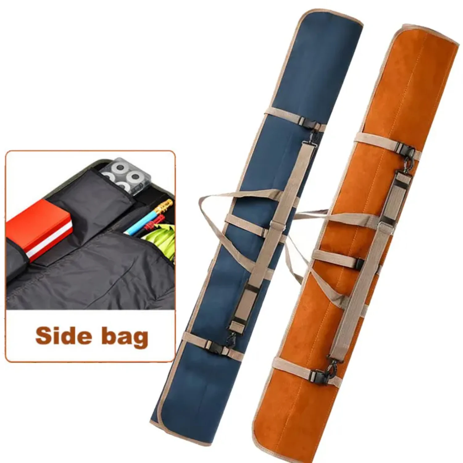 

Convenient and Durable Waterproof Canvas Fishing Tackle Gear Case with Shoulder Strap - Handy and Versatile Kit for 120cm, 130cm
