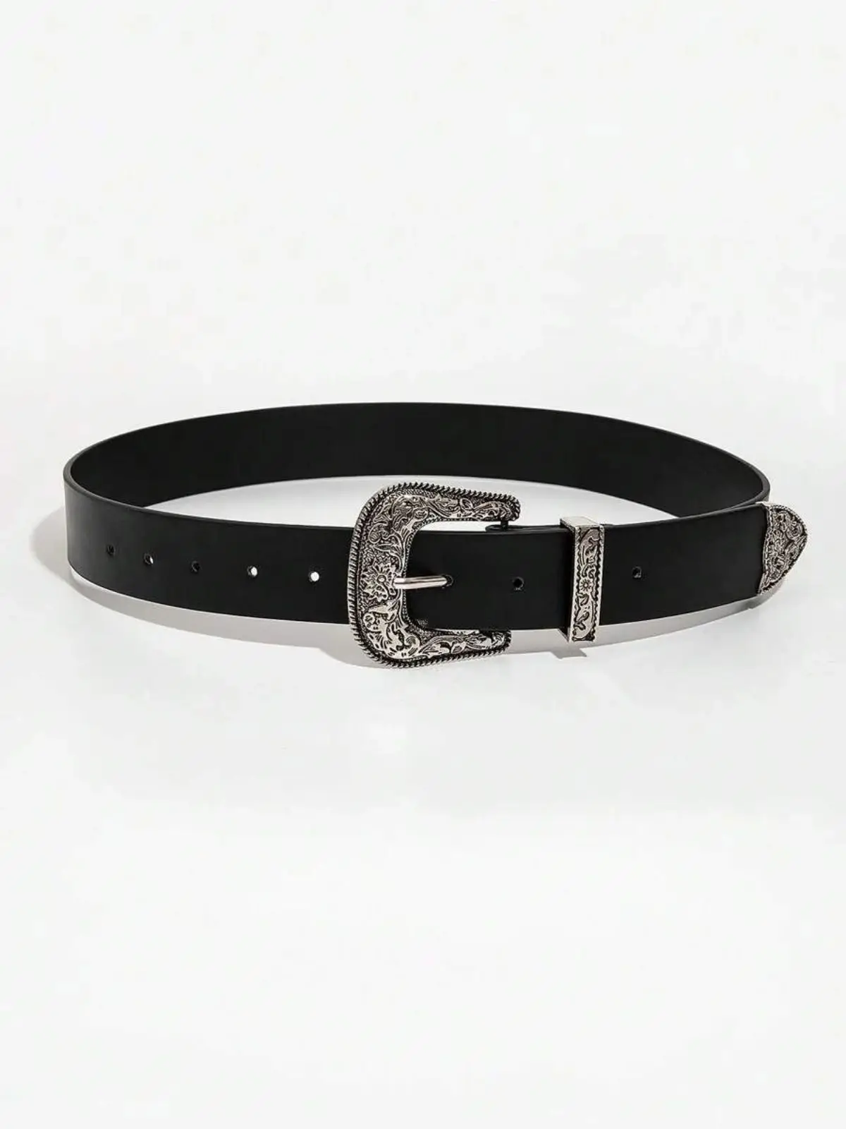 Men's Y2K Punk Retro Western Buckle Soild Casual Jeans Belt Suitable for Daily Travel Use