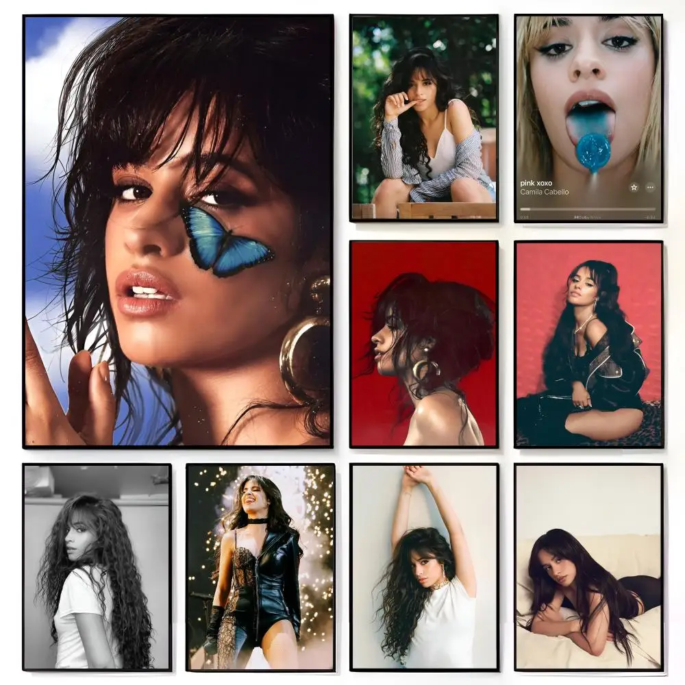 Hot Pop Singer Star C-Camila C-Cabello Poster American Film Mural Home Childrens Room Wall Decor Print