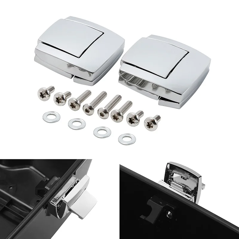 Motorcycle Trunk Latches Lock Hinges Fit For Harley Touring Classic Road Electra Glide Ultra 80-13