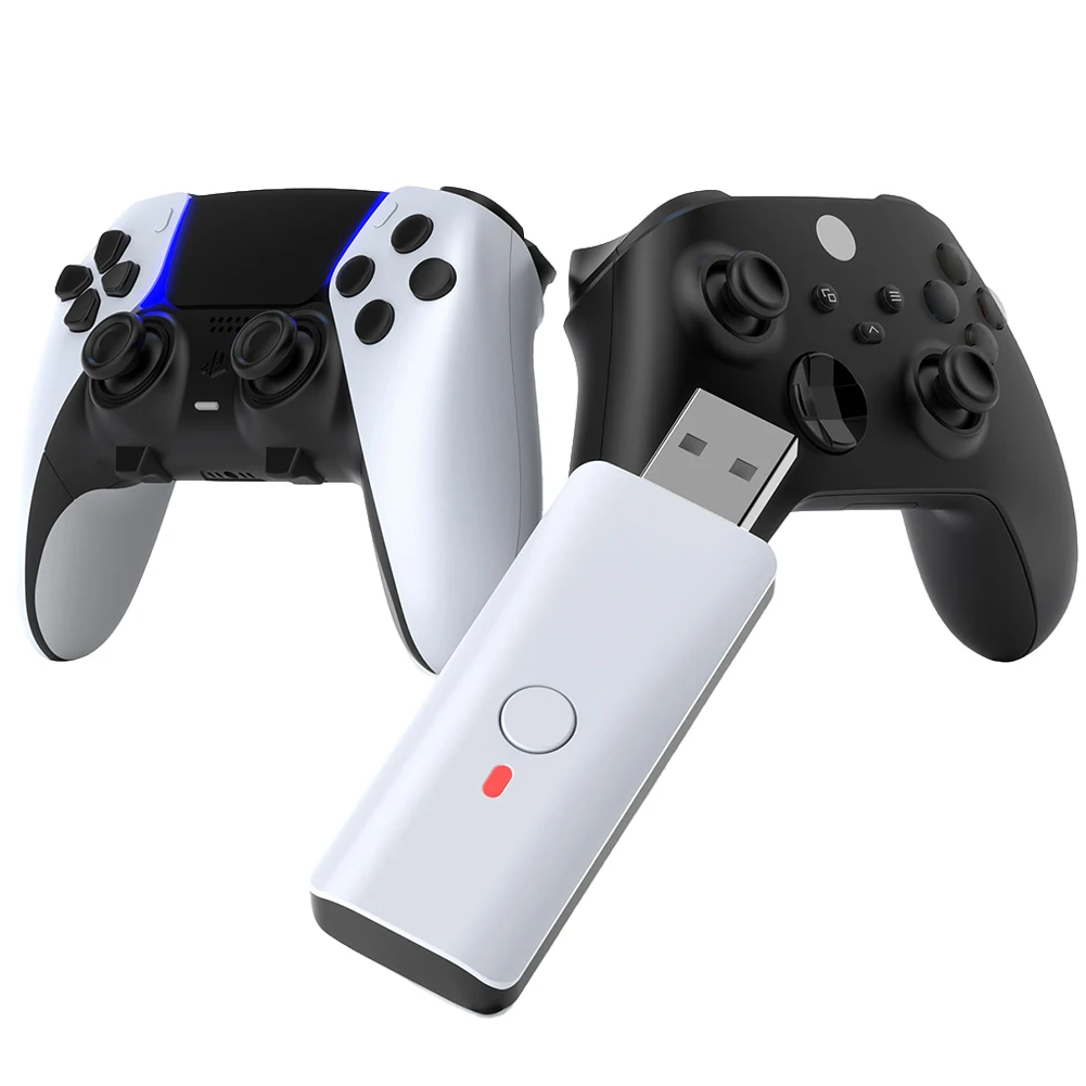 

Game Controller BT Converter P5 Wireless Adapter BT Controller USB Adapter for Switch Pro Controller/Xbox One S/X Controller